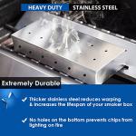 KEISSCO Stainless Steel Smoker Box for Grilling