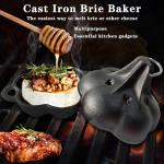 Cast Iron Smoker Roaster for BBQ and Oven