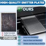 3-Pack Stainless Steel Infrared Grill Emitter Plates
