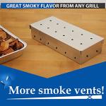 KEISSCO Stainless Steel Smoker Box for Grilling