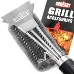 18" Stainless Steel Grill Brush and Scraper