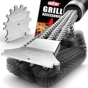 GRILLART 18 Inch BBQ Grill Brush and Scraper