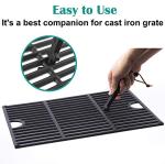 Cast Iron Grill Grate Lifter for Charcoal and Gas