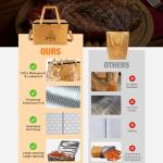 EddHomes BBQ Meat Resting Blanket with Strap