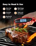 Vuwwey Instant Read Meat Thermometer with Dual Probes