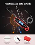 Vuwwey Instant Read Meat Thermometer with Dual Probes