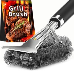 TNTOR 18" Adjustable Grill Brush with Scraper