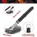 TNTOR 18" Adjustable Grill Brush with Scraper