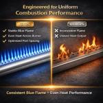 19.5" Stainless Steel Burner for Weber Genesis