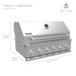 Premium 6-Burner Propane Grill with Integrated Head