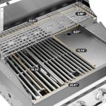 4 Burner Propane Gas Grill with Stainless Steel Design