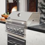 5-Burner Stainless Steel Gas Grill with Side Burner
