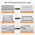 4 Burner Propane Gas Grill with Stainless Steel Design