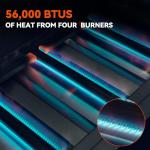 32-Inch Stainless Steel Built-In 4-Burner Grill