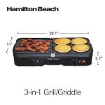 Hamilton Beach 3-in-1 Electric Grill and Griddle
