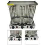 Electric Shawarma Grill with 3 Burners for Home