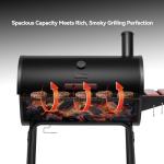 Royal Gourmet 30 Inch Charcoal Grill with Side Table