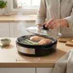 Elite Gourmet 12" Smokeless Indoor BBQ Grill