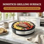 Elite Gourmet 12" Smokeless Indoor BBQ Grill