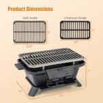 Giantex Portable Double-Sided Cast Iron Hibachi Grill