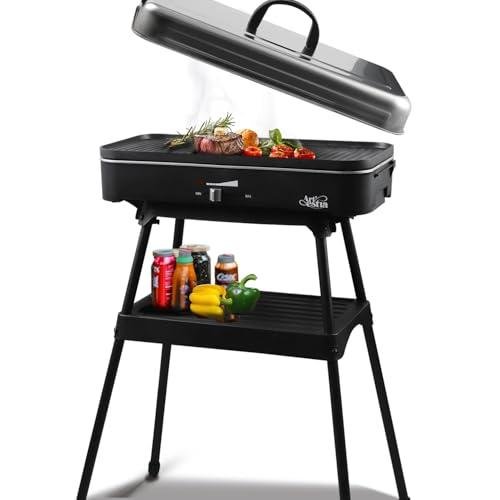 Artestia 1800W Smokeless Electric Grill with Lid