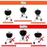 22-Inch Grill Table Shelf for Kettle Grills