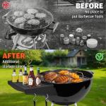 22-Inch Grill Table Shelf for Kettle Grills