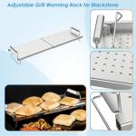 Adjustable Stainless Steel Warming Rack for Griddles