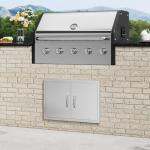 VEVOR Stainless Steel BBQ Access Door 28"x19