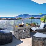 Tangkula 34.5" Propane Fire Pit Table