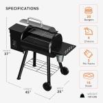Versatile Pellet Grill with 8-in-1 Cooking Features