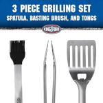 Kingsford 3-Piece Stainless Steel BBQ Tool Set