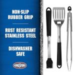Kingsford 3-Piece Stainless Steel BBQ Tool Set