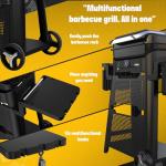 Smart Electric Grill with Cart - 1500W, 650°F