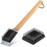 SIMPLETASTE BBQ Grill Brush with Replaceable Stainless Steel Head
