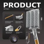Bristle-Free Stainless Steel BBQ Grill Brush