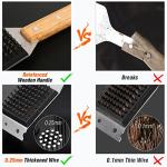 SIMPLETASTE BBQ Grill Brush with Replaceable Stainless Steel Head