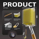 Bristle-Free Grill Brush with Scraper for Barbecue