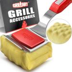Bristle-Free Grill Brush with Replaceable Head