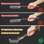 Bristle-Free Stainless Steel Grill Brush with Scraper