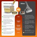 Bristle-Free Grill Brush with Scraper for Barbecue