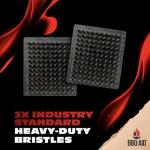 BBQ-Aid Grill Brush with Large Wooden Handle