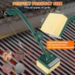 Bristle-Free Grill Brush with Scraper - 22" Long