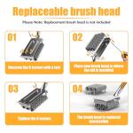 Bristle-Free Grill Brush with Scraper - Stainless Steel