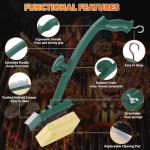Bristle-Free Grill Brush with Scraper - 22" Long