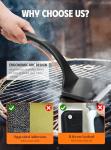 MEKER Bristle-Free Grill Brush with 5 Replacements