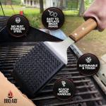 BBQ-Aid Grill Brush with Large Wooden Handle