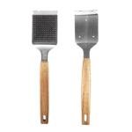 BBQ-Aid Grill Brush with Large Wooden Handle