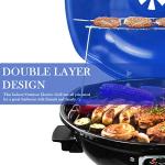 Techwood 1600W Portable Electric BBQ Grill - Blue