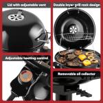 CUSIMAX 1600W Portable Electric Grill for BBQs